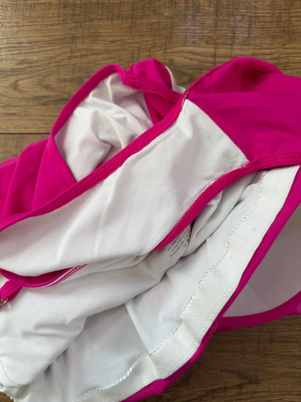 Summersalt The Marina Pink red White Colorblock One Piece Swimsuit Womens 14 - Picture 4 of 4